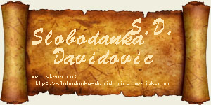 Slobodanka Davidović vizit kartica